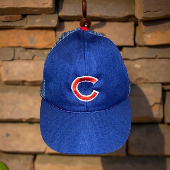 Vintage MLB Chicago Cubs Snapback Trucker Hat - Picture 1 of 5